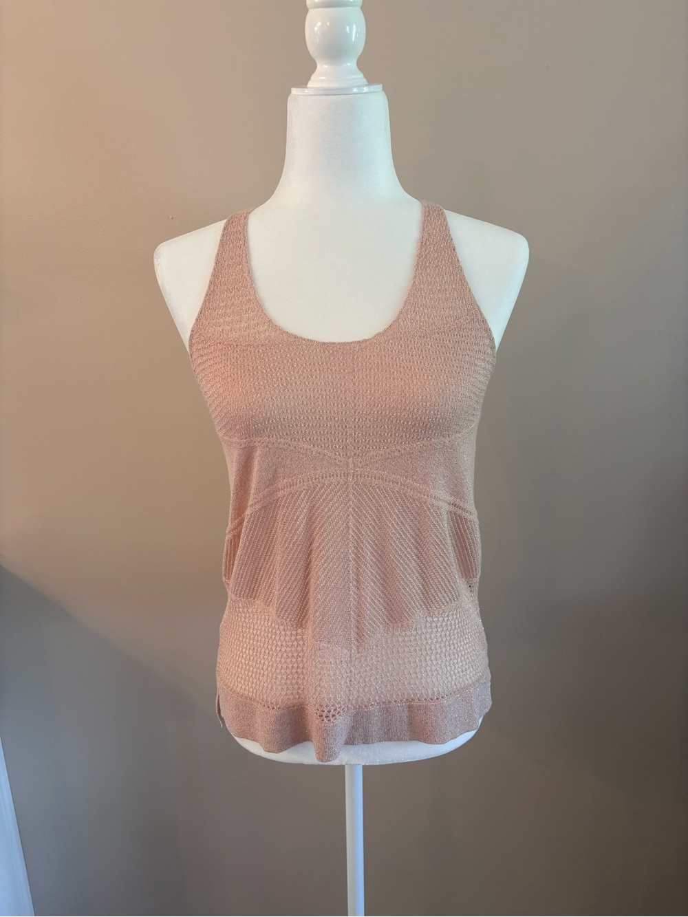 Jennifer Lopez Blush Knit Racerback Tank